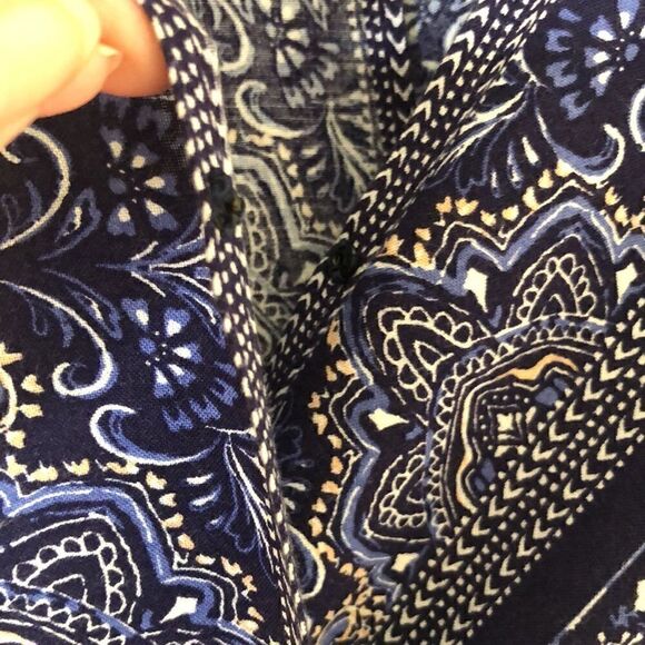 NEW Skies are Blue Navy and White Three Quarter Sleeve Romper Size S NWT - Picture 3 of 16